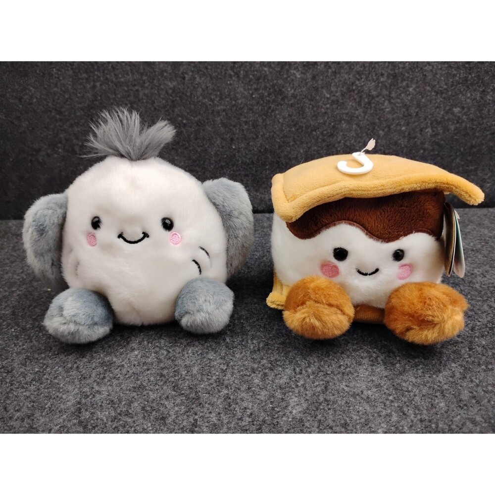 Aurora Palm Pals Lot Toastee S'more Smores and Flapjack Stingray Plush Beanie